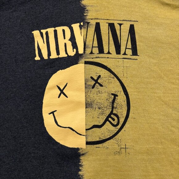 Nirvana Nevermind Grunge Band Split Dye Oversized Hoodie 3XL - Picture 2 of 4